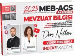 İndeks Akademi Yayıncılık 2025 MEB AGS Akademisi Mevzuat Bilgisi Video Ders Notları - İndeks Akademi Yayıncılık