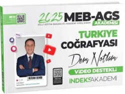 İndeks Akademi Yayıncılık 2025 MEB-AGS Akademisi Türkiye Coğrafyası Video Ders Notları - İndeks Akademi Yayıncılık