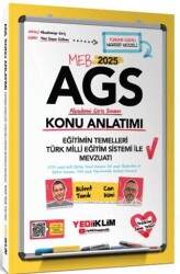Yediiklim Yayınları 2025 MEB AGS Eğitimin Temelleri - Türk Milli Eğitimi Sistemi ile Mevzuatı Konu Anlatımı - Yediiklim Yayınları