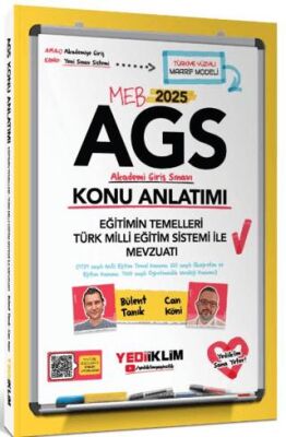 Yediiklim Yayınları 2025 MEB AGS Eğitimin Temelleri - Türk Milli Eğitimi Sistemi ile Mevzuatı Konu Anlatımı - 1