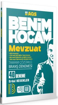 2026 AGS Mevzuat Tamamı Çözümlü 40 Branş Deneme - 1