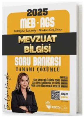 Hoca Kafası Yayınları 2025 MEB AGS Mevzuat Bilgisi Soru Bankası Çözümlü - 1