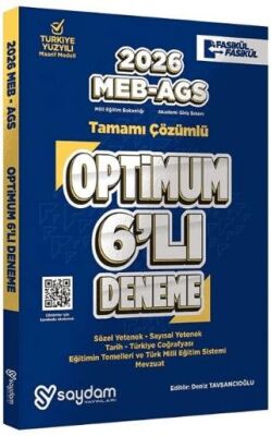 2026 MEB-AGS Tüm Dersler Optimum 6 Deneme Fasikül Çözümlü - 1