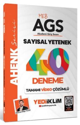 Yediiklim Yayınları 2025 MEB AGS Sayısal Yetenek 40 Deneme - 1