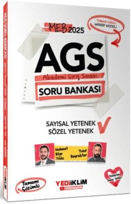 Yediiklim Yayınları MEB AGS Sayısal Yetenek - Sözel Yetenek Tamamı Çözümlü Soru Bankası - 1