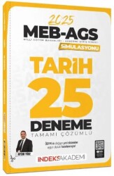 İndeks Akademi Yayıncılık 2025 MEB-AGS Simülasyonu Tarih 25 Deneme Çözümlü - İndeks Akademi Yayıncılık