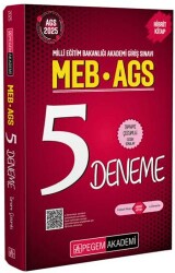 Pegem Akademi Yayıncılık 2025 MEB-AGS Tamamı Çözümlü 5 Deneme - Pegem Akademi Yayıncılık