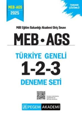 2025 MEB AGS Tamamı Çözümlü Türkiye Geneli 1-2-3 3`lü Deneme Seti - 1