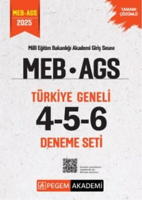 2025 MEB AGS Tamamı Çözümlü Türkiye Geneli 4-5-6 3`lü Deneme Seti - 1