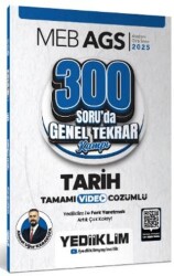 Yediiklim Yayınları 2025 MEB AGS Tarih 300 Soruda Tamamı Video Çözümlü Genel Tekrar Kampı - Yediiklim Yayınları