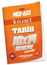 2025 MEB-AGS Tarih İLELEBET 10x14 Deneme Çözümlü - Yönerge Yayınları