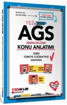 Yediiklim Yayınları 2025 MEB AGS Tarih - Türkiye Coğrafyası - Anayasa Konu Anlatımı - 1