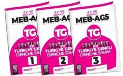 İndeks Akademi Yayıncılık 2025 MEB - AGS Tüm Dersler Türkiye Geneli Deneme 3 lü Set Çözümlü 1-2-3 - İndeks Akademi Yayıncılık