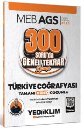 Yediiklim Yayınları 2025 MEB AGS Türkiye Coğrafyası 300 Soruda Tamamı Video Çözümlü Genel Tekrar Kampı - Yediiklim Yayınları
