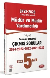 2025 MEB EKYS Müdür ve Müdür Yardımcılığı 5 Yıl Çıkmış Sorular ve Çözümleri - Data Yayınları