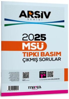2025 MSÜ Çıkmış Sorular Tıpkı Basım Çözümlü Arşiv Serisi - 1