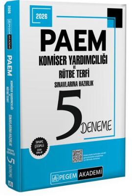 2026 PAEM Komiser Yardımcılığı ve Rütbe Terfi Sınavlarına Hazırlık 5 Deneme - 1