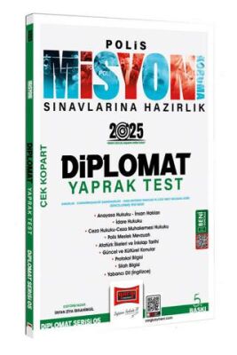 2025 Polis Misyon Sınavlarına Hazırlık Diplomat Serisi Diplomat Çek Kopart Yaprak Test - 1