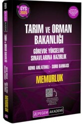 2025 Tarım ve Orman Bakanlığı Görevde Yükselme Sınavlarına Hazırlık Konu Anlatımlı Soru Bankası - Memurluk - Pegem Akademi Yayıncılık