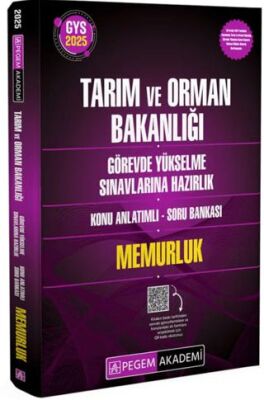 2025 Tarım ve Orman Bakanlığı Görevde Yükselme Sınavlarına Hazırlık Konu Anlatımlı Soru Bankası - Me - 1