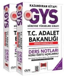 2025 T.C Adalet Bakanlığı Memur Kadrosu İçin Ders Notları 2 Cilt - Yargı Yayınevi