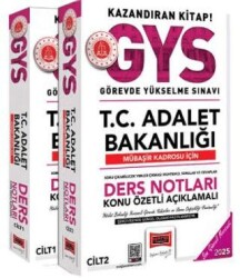2025 T.C Adalet Bakanlığı Mübaşir Kadrosu İçin Ders Notları 2 Cilt - Yargı Yayınevi