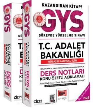 Yargı Yayınevi 2025 T.C Adalet Bakanlığı Mübaşir Kadrosu İçin Ders Notları 2 Cilt - 1