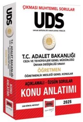 2025 T.C Adalet Bakanlığı UDS Ceza ve Tevkifevleri Genel Müdürlüğü Ünvan Değişikliği Sınavı Öğretmen Konu Anlatımı - Yargı Yayınevi
