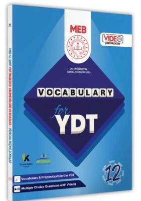 2025 YDT MEBİ İngilizce 12. Sınıf Vocabulary Kelime Bilgisi Soru Bankası Kitabı Video Çözümlü - 1