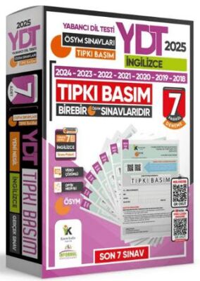 Karakutu Yayın 2025 YKS YDT İngilizce ÖSYM Çıkmış Soru Tıpkı Basım 7li Deneme Paketi Türkiye Geneli Video Çözümlü - 1