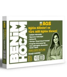 2026 AGS Eğitim Bilimleri ve Türk Milli Eğitim Sistemi Video Ders Notları - Benim Hocam Yayınları