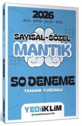 2026 AGS KPSS ALES DGS Sayısal Sözel Mantık Tamamı Çözümlü 50 Deneme - Yediiklim Yayınları