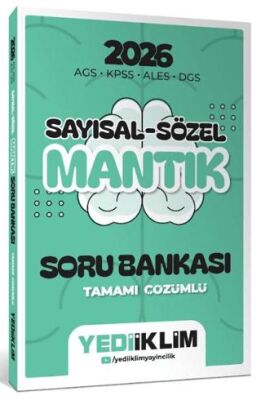 2026 AGS KPSS ALES DGS Sayısal Sözel Mantık Tamamı Çözümlü Soru Bankası - 1