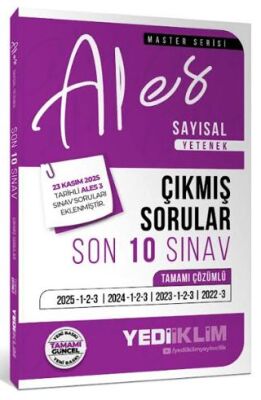 2026 ALES Sayısal Yetenek Tamamı Çözümlü Son 10 Sınav Çıkmış Sorular 23 Kasım 2025 ALES-3 Ekli - 1