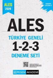 2026 ALES Tamamı Çözümlü Türkiye Geneli 1-2-3 3`lü Deneme Seti - Pegem Akademi Yayıncılık
