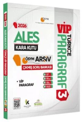 2026 ALES Türkçenin Kara Kutusu PARAGRAF 3 VİP ÖSYM Çıkmış Soru Havuzu Bankası Dijital Çözümlü - 1