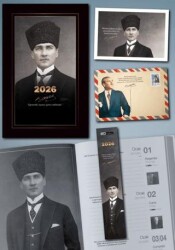 2026 Atatürk Ajandası - Kalpaklı - Mor Kelebek