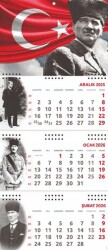 2026 Atatürk Gemici Duvar Takvimi - Ayyıldız - Halk Kitabevi