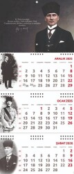 2026 Atatürk Gemici Duvar Takvimi - Gazi - Halk Kitabevi