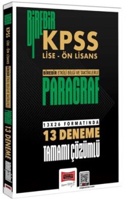 2026 Birebir KPSS - Lise - Önlisans Paragraf Tamamı Çözümlü 13 Deneme - 1