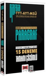 2026 Birebir TYT-AYT-MSÜ Paragraf Tamamı Çözümlü 15 Deneme Sınavı - Yargı Yayınevi