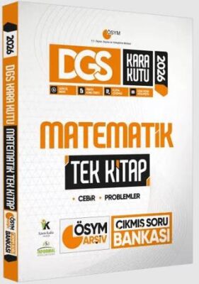 2026 DGS Kara Kutu Matematik TEK KİTAP ÖSYM Arşiv Çıkmış Soru Bankası Konu Özetli Dijital Çözümlü - 1