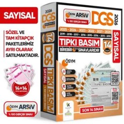 2026 DGS SAYISAL SAY ÖSYM Çıkmış Soru Tıpkı Basım 14lü Deneme TÜRKİYE GENELİ Dijital Çözümlü - Karakutu Yayın