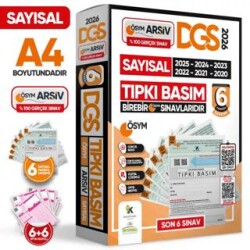 2026 DGS SAYISAL SAY ÖSYM Çıkmış Soru Tıpkı Basım 6`lı Deneme TÜRKİYE GENELİ Dijital Çözümlü - Karakutu Yayın