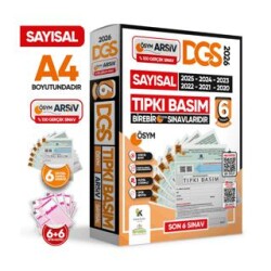 2026 DGS Sayısal SAY ÖSYM Çıkmış Soru Tıpkı Basım 6lI Deneme Türkiye Geneli Dijital Çözümlü - İnformal Yayınları
