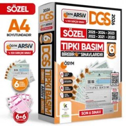 2026 DGS SÖZEL SÖZ ÖSYM Çıkmış Soru Tıpkı Basım 6lı Deneme Kitapçığı Türkiye Geneli Çözümlü - Karakutu Yayın