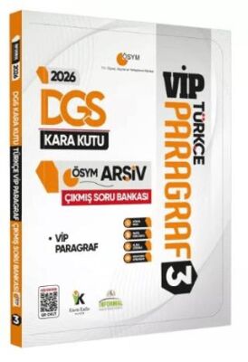 2026 DGS Türkçenin Kara Kutusu PARAGRAF 3 VİP ÖSYM Çıkmış Soru Havuzu Bankası Dijital Çözümlü - 1