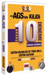 2026 Eğitim Bilimleri MEB-AGSnin Kilidi Tamamı Çözümlü 10 Branş Deneme - Yargı Yayınevi