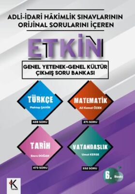 2026 Etkin Genel Yetenek - Genel Kültür Çıkmış Soru Bankası - 1