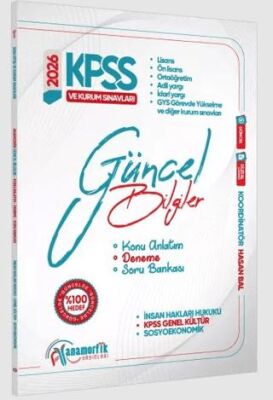 2026 Eylül KPSS Genel Kültür-Kurum Sınavları Güncel Bilgiler Konu Anlatım-Deneme-Soru Bankası - 1